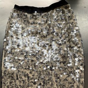 J Crew Collection wool sequin skirt size S